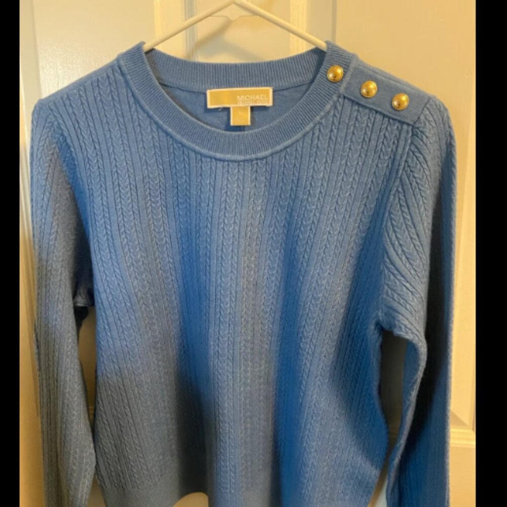 Michael Kors Womens Cableknit Sweatshirt